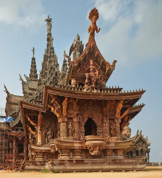 Sanctuary of Truth, Pattaya, Thailand. — Stock Photo, Image