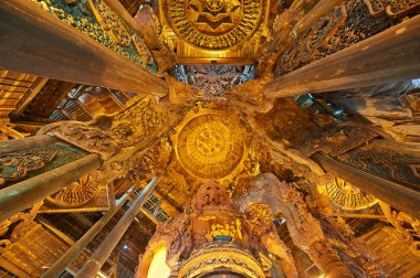 Sanctuary, gerçeği, pattaya, Tayland.