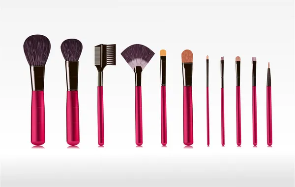 Make-up struiken set — Stockvector