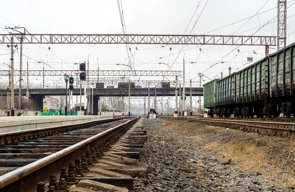 Estação de peron . — Fotografia de Stock