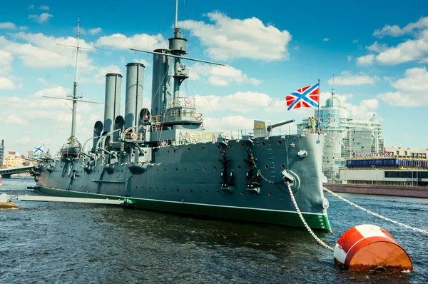 The Cruiser "Aurora". St. Petersburg. Russia. Stock Image