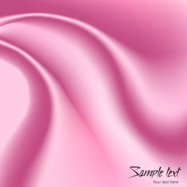 Pink silk background. Vector illustartion. — Stock Vector