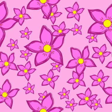 Kusursuz Çiçeksiz Desen Arkaplanı