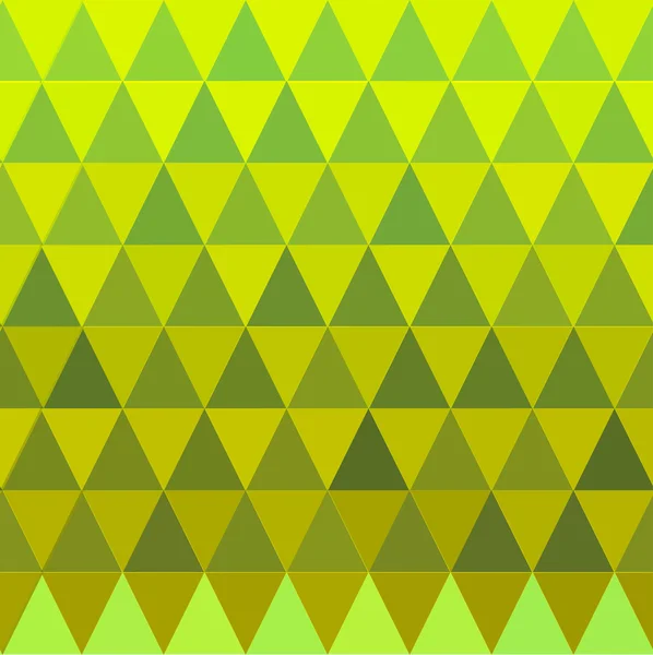 Triangolo senza cuciture modello verde e giallo — Vettoriale Stock