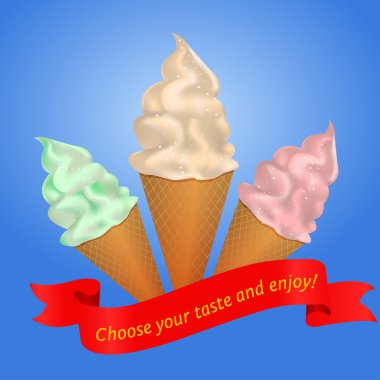 vektör dondurma koni