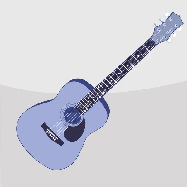 Illustration vectorielle guitare acoustique — Image vectorielle