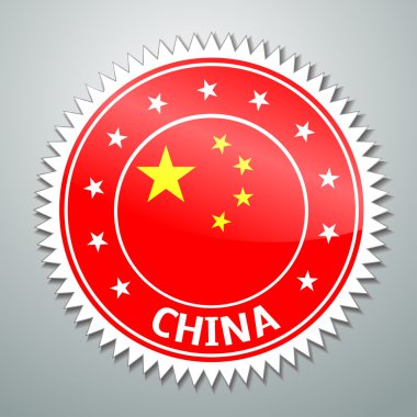 Çin bayrağı etiketi