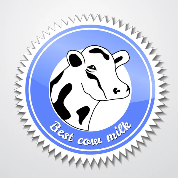 Logotipo de vaca — Vector de stock