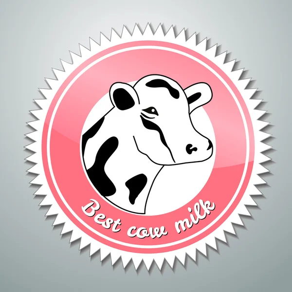 Logo de vache — Image vectorielle