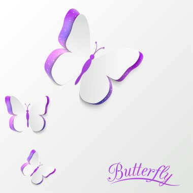 Kağıt kelebek kartı