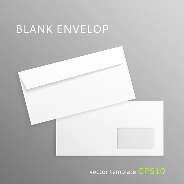 Envelope de papel em branco — Vetor de Stock