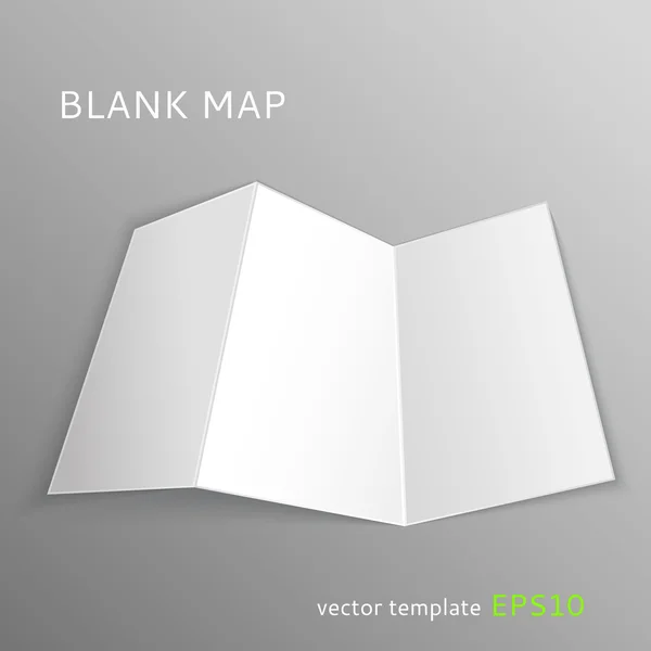 Mapa en blanco — Vector de stock