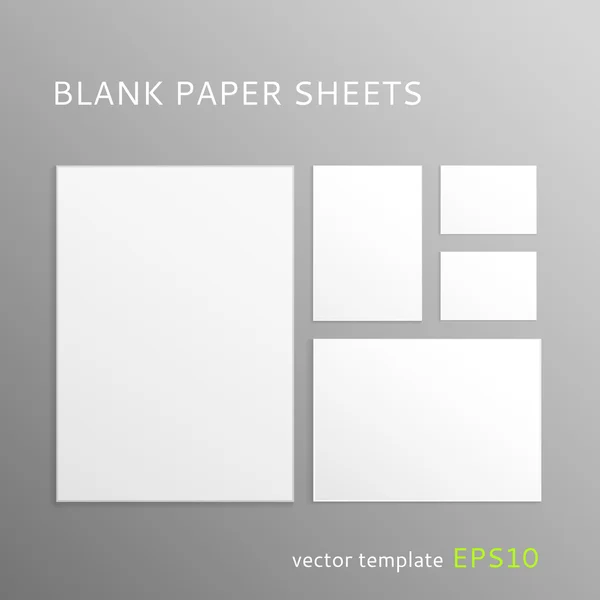 Folha de papel em branco — Vetor de Stock