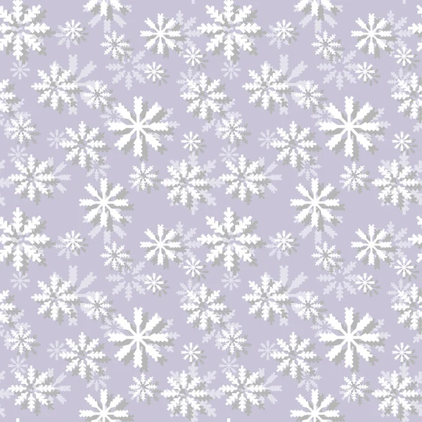 Snowlakes mönster — Stock vektor
