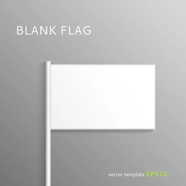 Bandera en blanco — Vector de stock