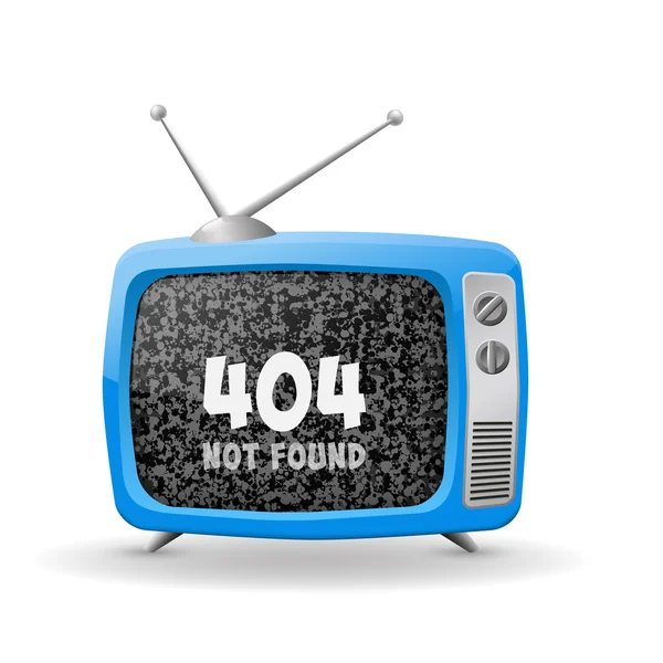 TV vectorial. 404 — Vector de stock