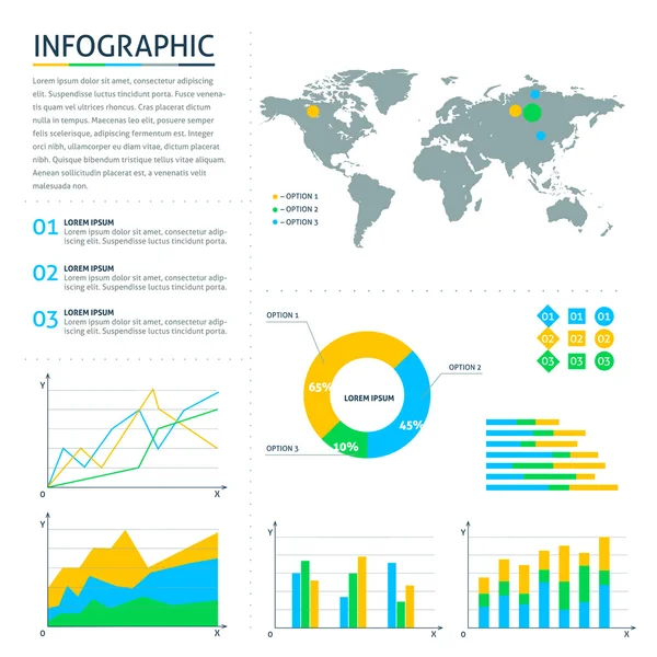 Vector infographic elementen — Stockvector