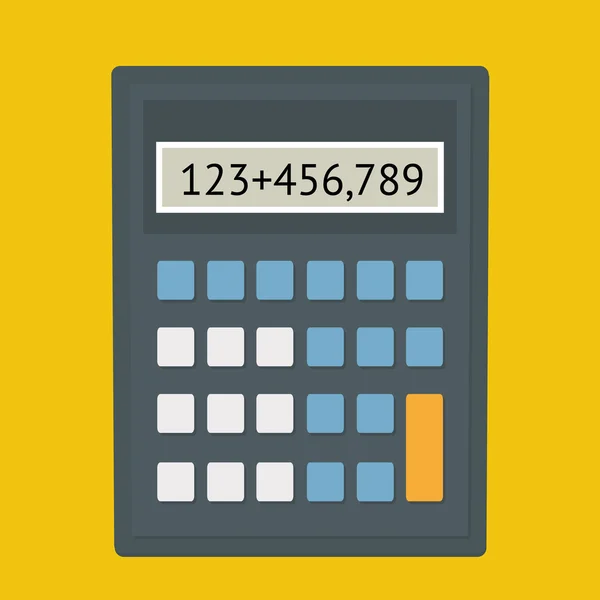 Calculator fla — Stock Vector