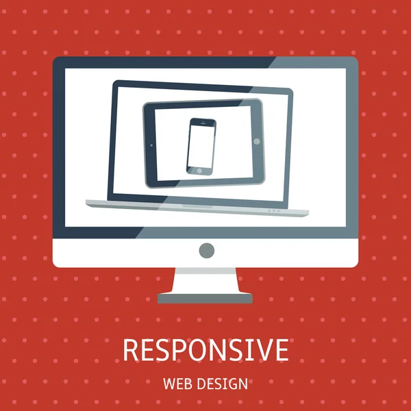 Responsive web design — Stock Vector