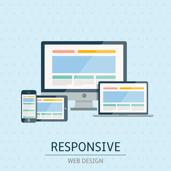 Responsive web design — Stockvector