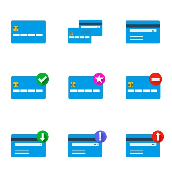 Набір кредитних карток — стоковий вектор