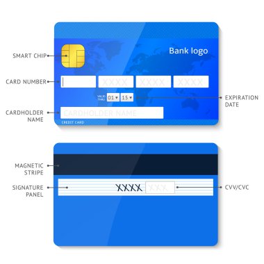 vector creditcard infographic