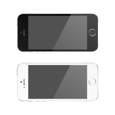 mükemmel detaylı modern akıllı telefon yalıtım vektör