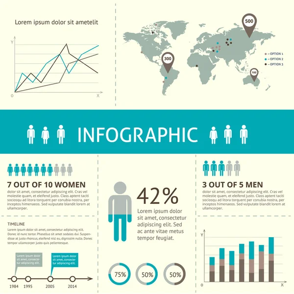 Infografik — Stockvektor