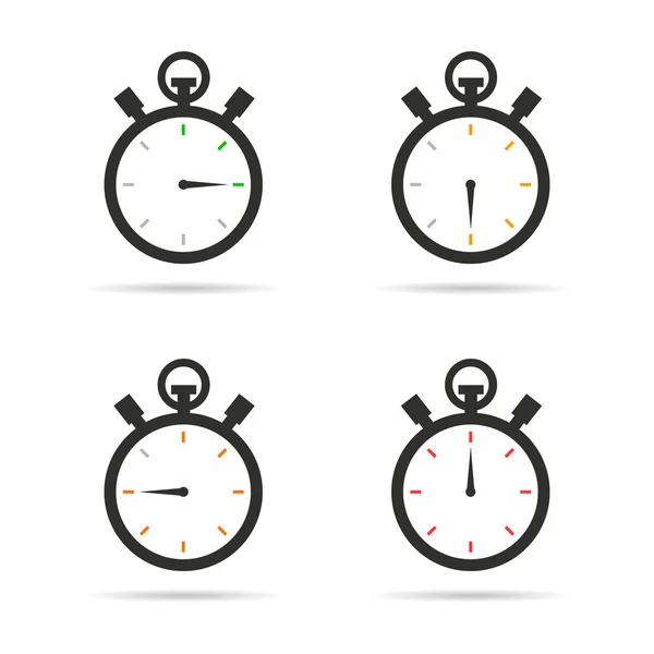 Set di icone del cronometro — Vettoriale Stock