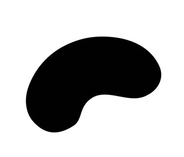 Liquid irregular blob shape vector illustration isolated on white