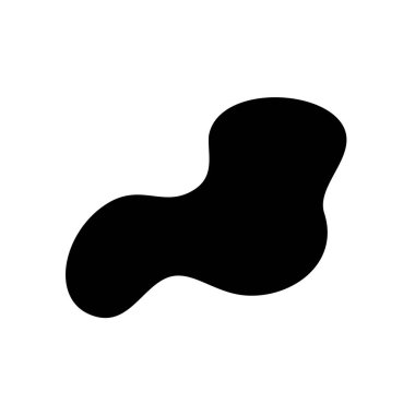 Sıvı vektör çiziminin düşüşü beyaz üzerine izole edildi