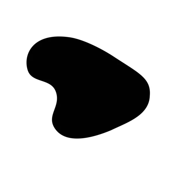 白色に分離した流体形状ベクトル図 — ストックベクタ
