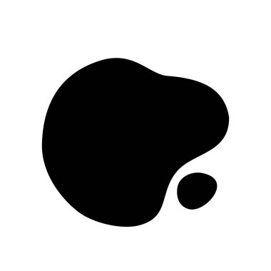 Akışkan şekil vektör çizimi beyaz üzerinde izole