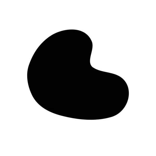 白色に分離された不規則な形状ベクトル図 — ストックベクタ