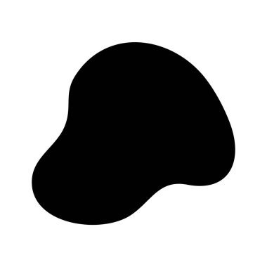 Akışkan şekil vektör çizimi beyaz üzerinde izole