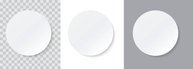 Yuvarlak çıkartma rozet vektörü izole edilmiş