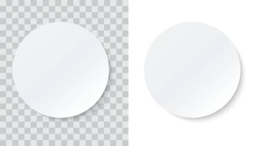 Yuvarlak çıkartma rozet vektörü izole edilmiş