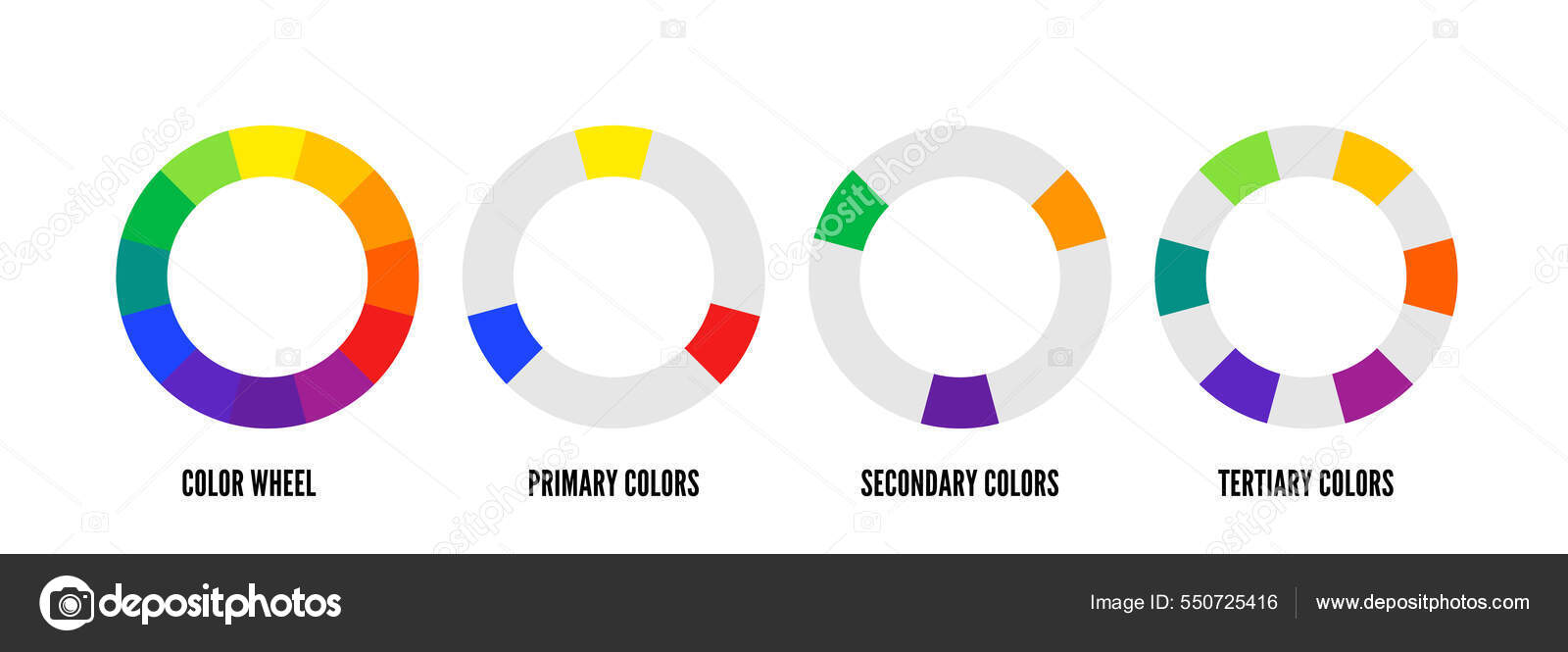 Color wheel guide with twelve colors vector illustration Stock Vector ...
