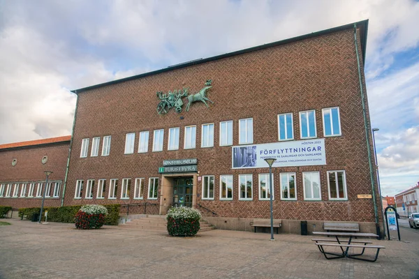 Ystad Sweden Sep 2022 Front Facade Entrance Artmuseum Tourist Information — Stockfoto