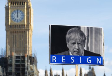 Londra, İngiltere, 5 Şubat 2022. Muhafazakar Hükümetin Seçim Tasarısı 'nı protesto eden 