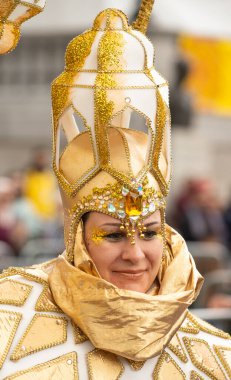 Londra, İngiltere. 7 Mayıs 2022. Londra Trafalgar Meydanı 'ndaki Ramazan Bayramı' nı kutluyor. İslam 'ın kutsal oruç ayı Ramazan' ın sonunu simgeleyen eşsiz kültürel olay.