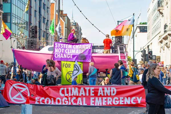 London 19Th April 2019 Climate Change Eco Protesters Extinction Rebellion — Zdjęcie stockowe