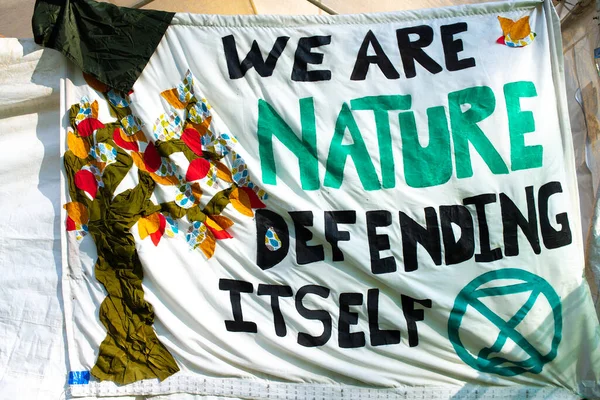 London 19Th April 2019 One Many Signs Seen Extinction Rebellion — Zdjęcie stockowe