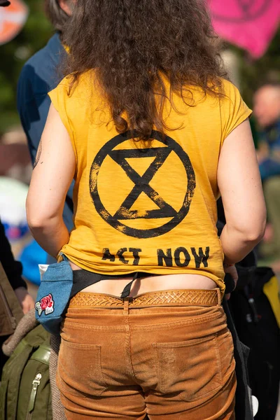 London 19Th April 2019 One Many Signs Seen Extinction Rebellion — Zdjęcie stockowe