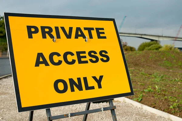 PRIVATE ACCESS ONLY  Road Sign