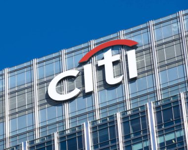 Canary Wharf, London, UK. 11th August 2022. Low angle view of the Citigroup Centre building located at Canary Wharf in London's Docklands district, against a clear blue sky.