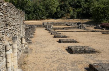The ancient remains of Lesnes Abbey, the 12th century built monastery located at Abbey Wood, in the London Borough of Bexley, United Kingdom.