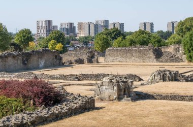 The ancient remains of Lesnes Abbey, the 12th century built monastery located at Abbey Wood, in the London Borough of Bexley, United Kingdom.