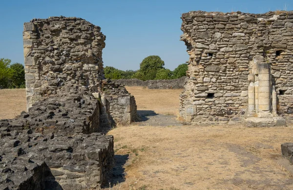 Αρχαία Ερείπια Της Μονής Lesnes Του 12Ου Αιώνα Χτίστηκε Μοναστήρι — Φωτογραφία Αρχείου