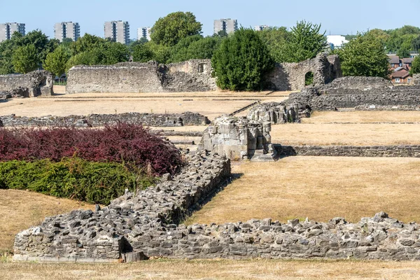 The ancient remains of Lesnes Abbey, the 12th century built monastery located at Abbey Wood, in the London Borough of Bexley, United Kingdom.